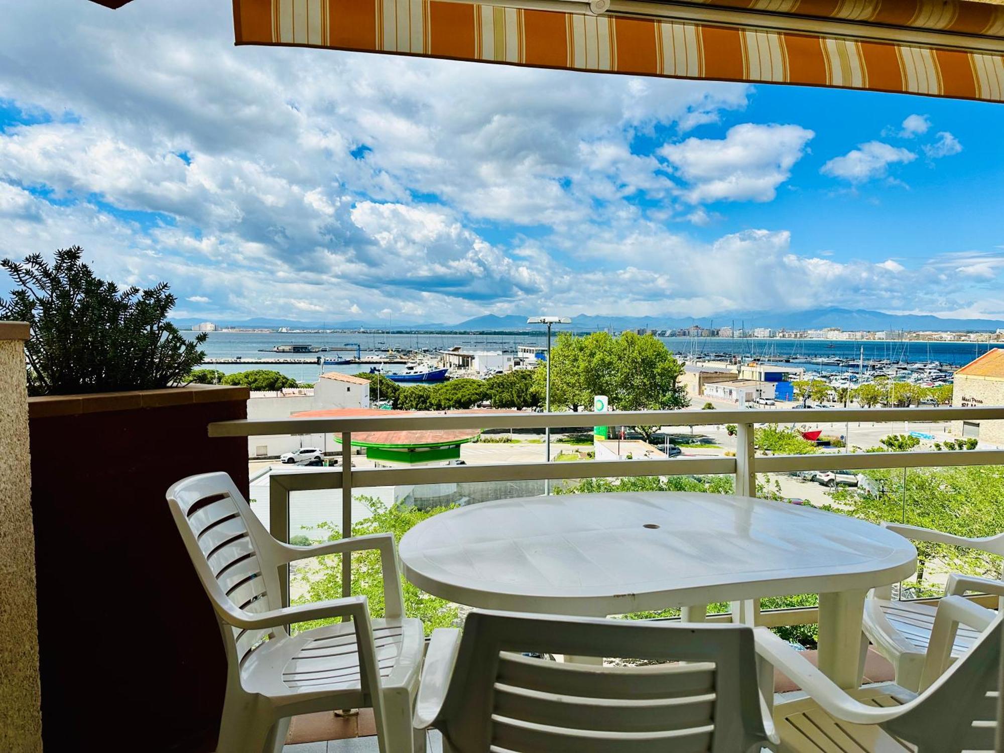 Roc Mar 3 3B - Apartamento Cerca Del Centro Y De La Playa - Terraza Con Vistas Al Mar Y Al Puerto Rosas Exteriör bild